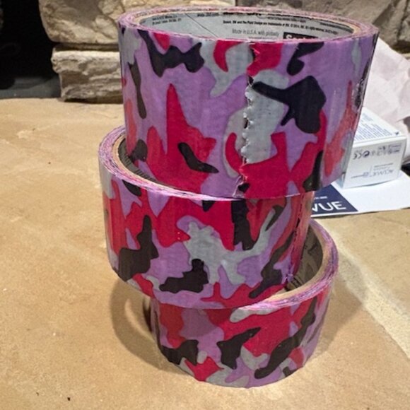 Lot of 3 New Scotch 3M Pink Purple Camo Duct Tape Rolls - Picture 3 of 3